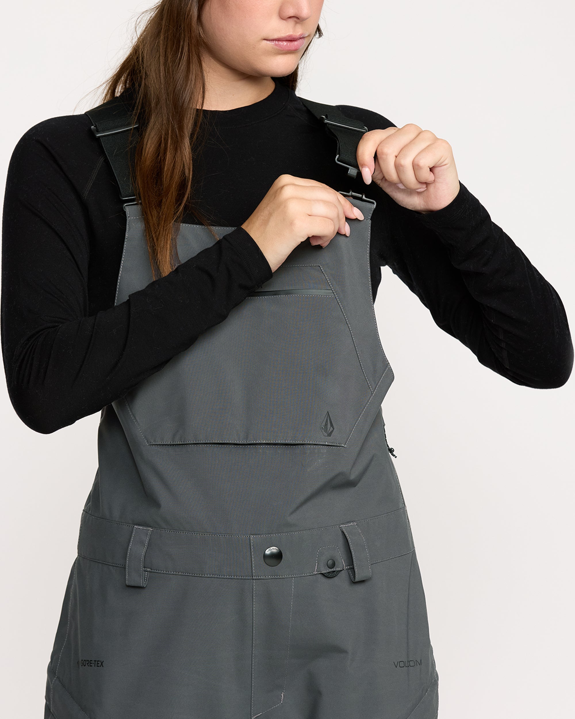 Women's Ash Stretch Gore Bib Overall - Image 4