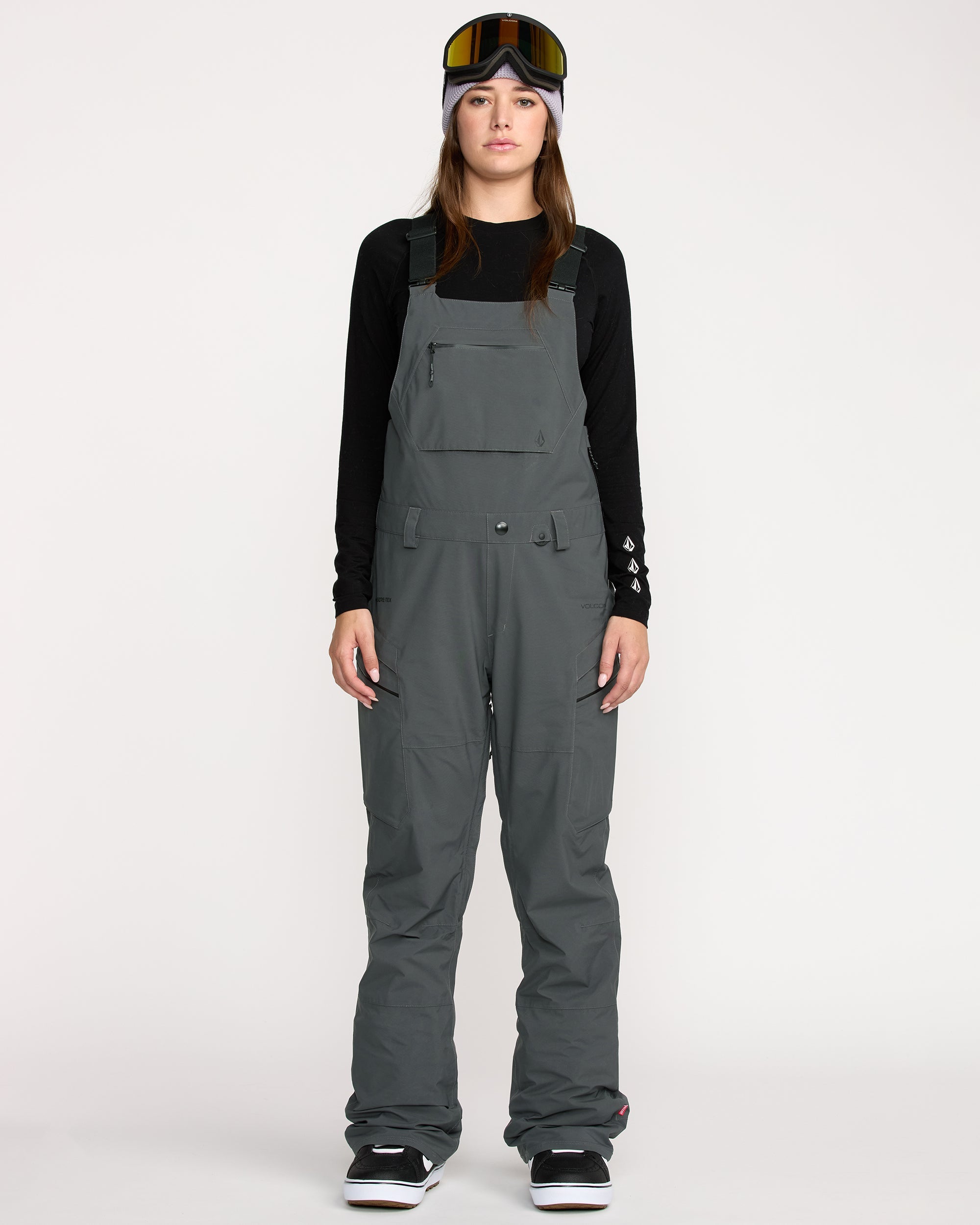 Women's Ash Stretch Gore Bib Overall